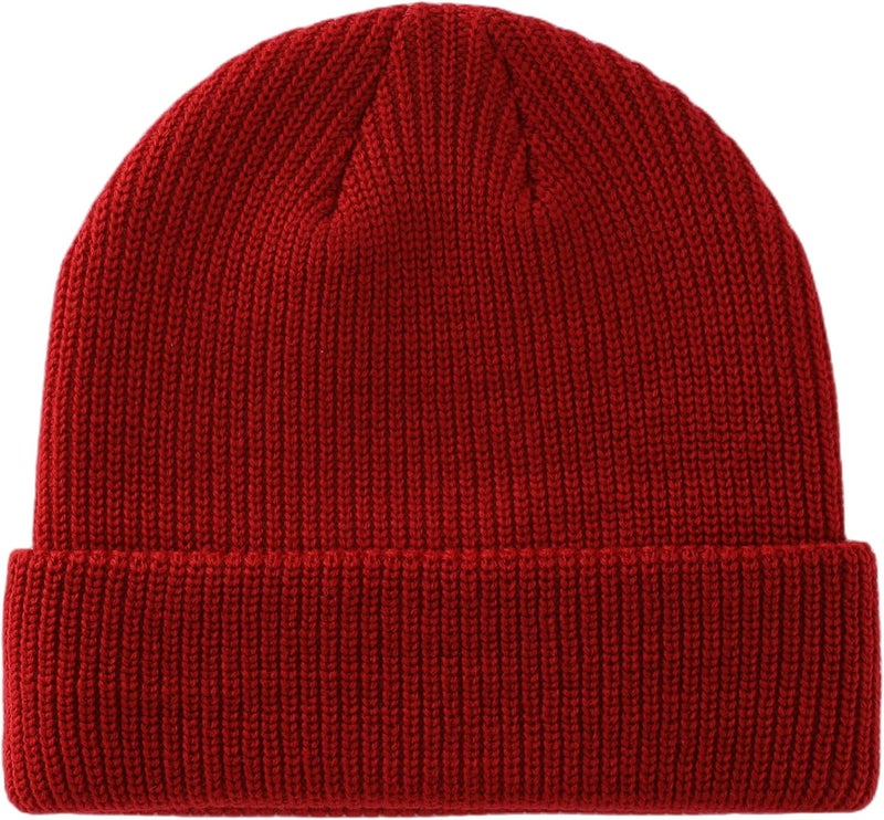 Connectyle Classic Double Layer Knit Beanie Hat Warm Thick Acrylic Winter Hats Daily Cuffed Beanies Watch Hat for Men Women - Image 1